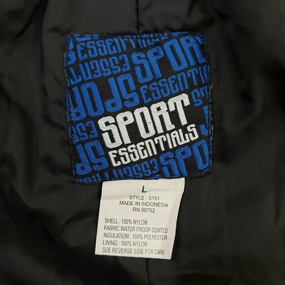 Sport Essentials Cargo Snow Pants Large Black Suspenders Insulated Nylon Winter - Picture 9 of 11